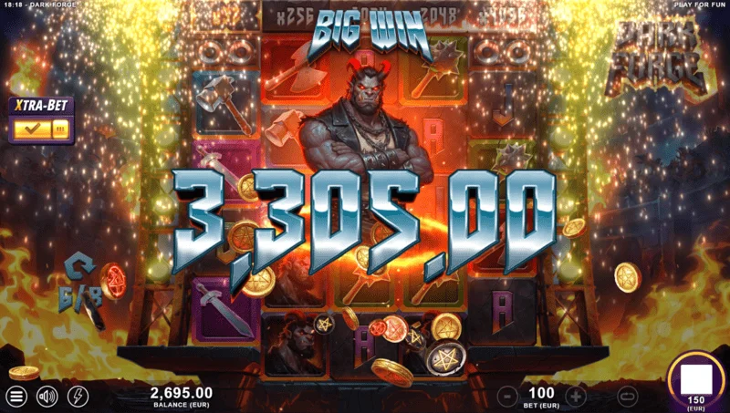 Dark Forge - big win na may aktibong doubling scale